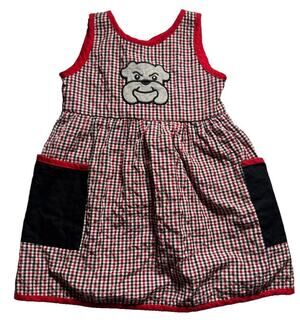 Sweet Cheeks Boutique Girls Size 3 Georgia Bulldogs UGA Gameday Dress